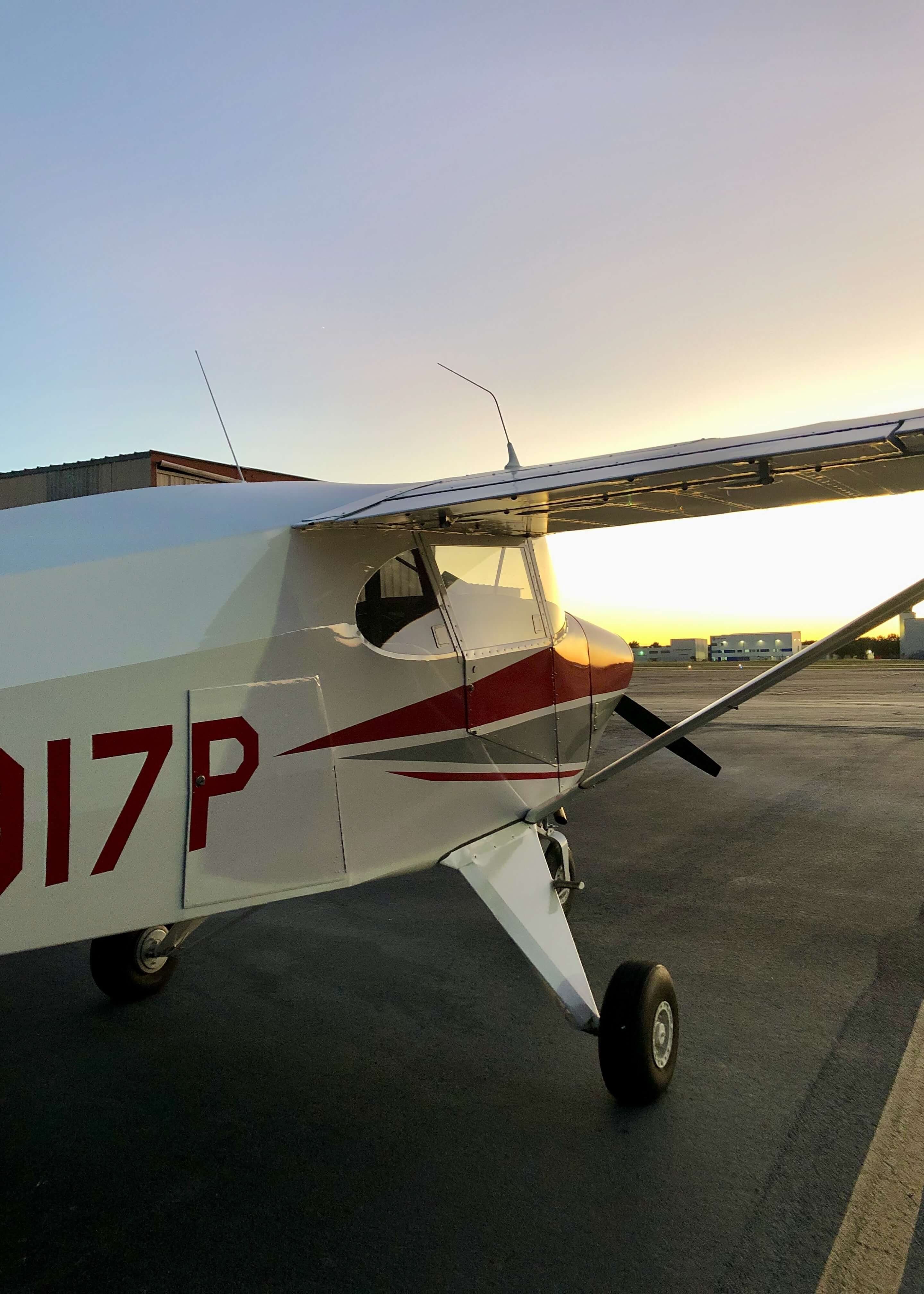 A Piper Tri-Pacer ready for flight